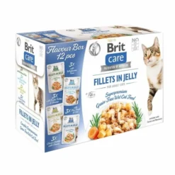 Brit Care Cat Adult Bitar I Gelé Multipack 12x85 G