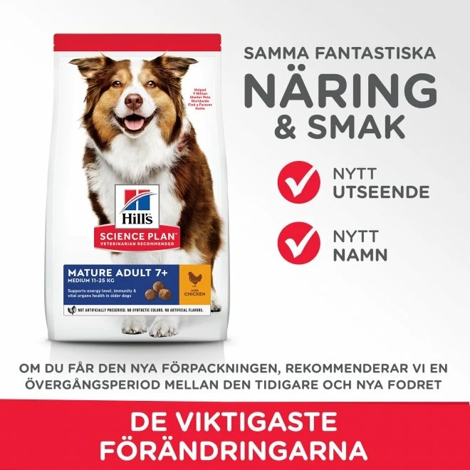Hill's Science Plan Dog Mature Adult 7+ Medium Chicken - Bild 2