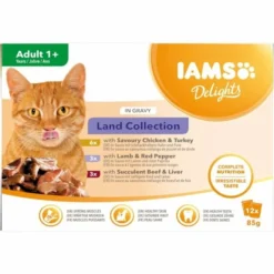 Iams Delights In Gravy Multipack Land Collection 12x85 G