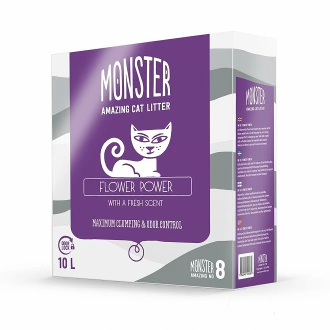 Monster Kattsand Flower Power 10 Liter