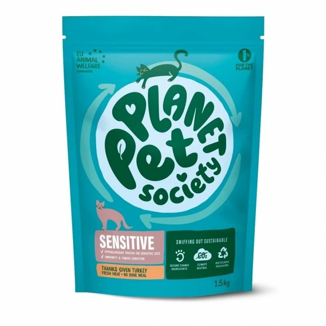 Planet Pet Society Cat Adult Sensitive Thanks Given Turkey
